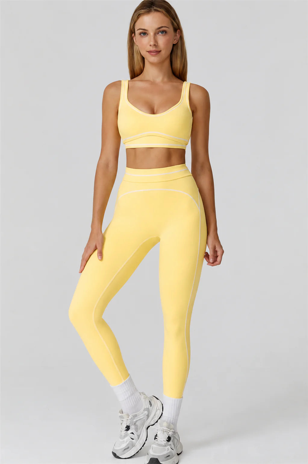 Youmi sports set PINK YELLOW