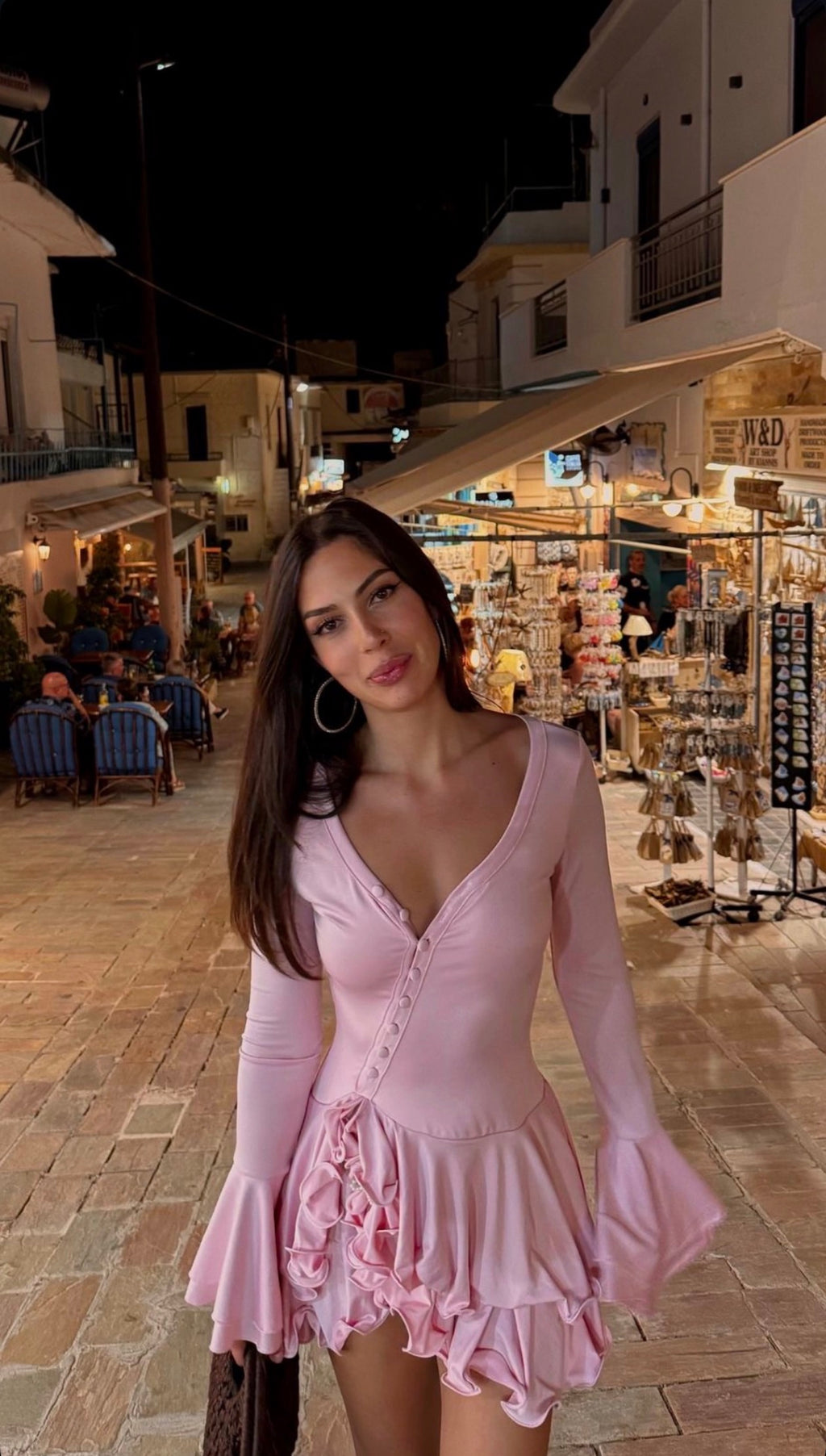 New Bali style mini dress pink 🌸