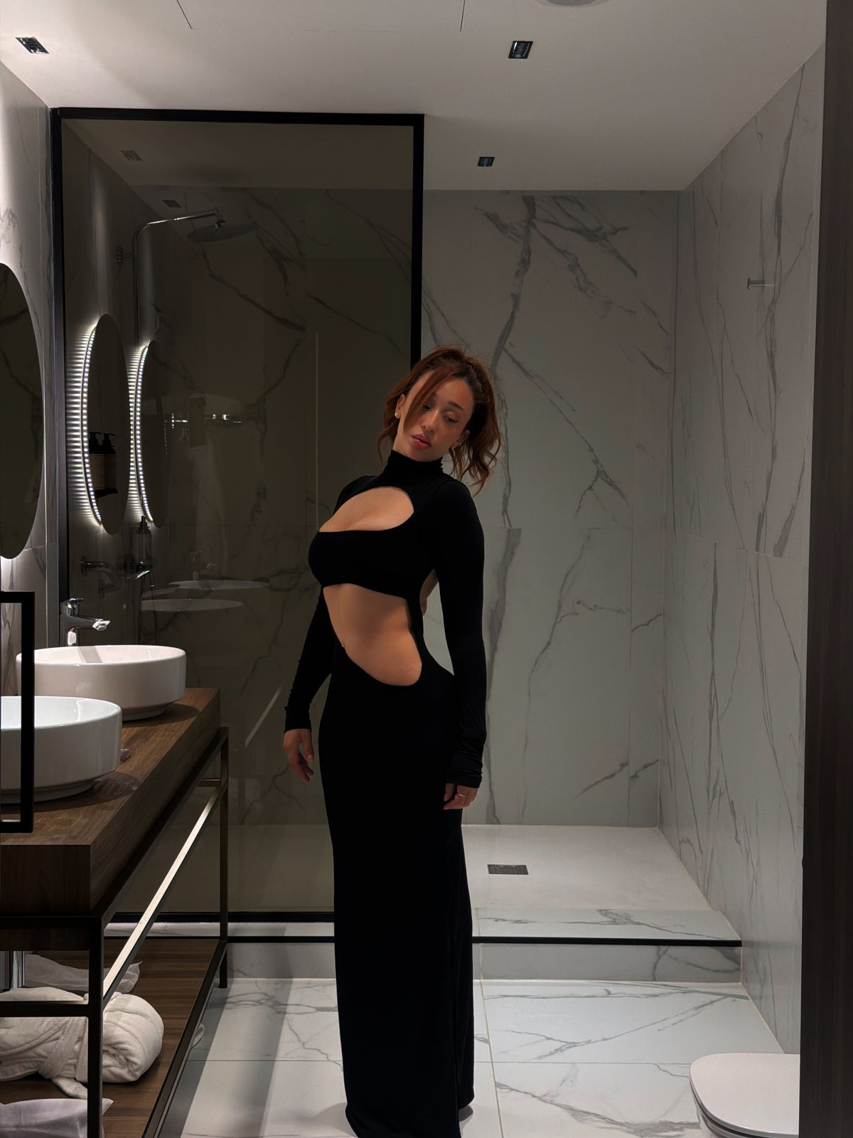 Bali vibe black dress