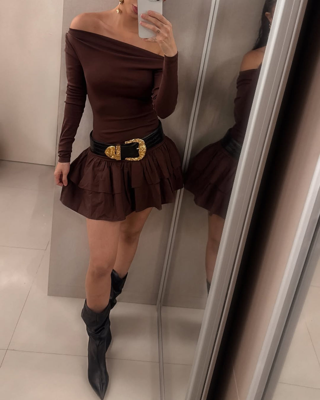 New mini brown dress 🤎