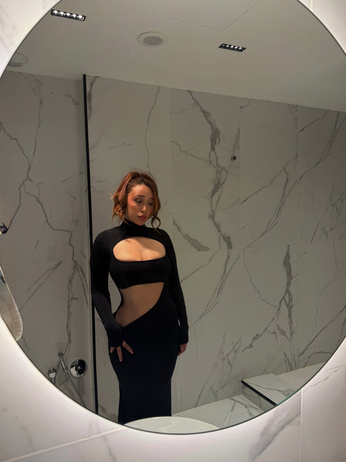 Bali vibe black dress