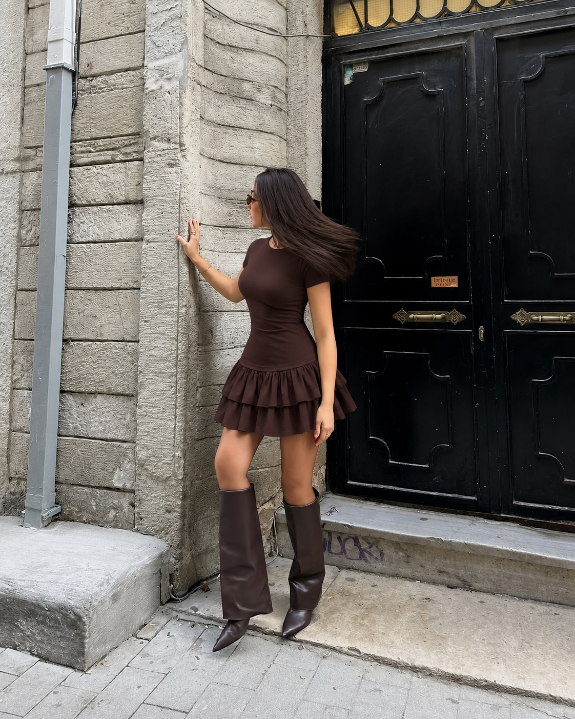 New mini brown dress 🤎