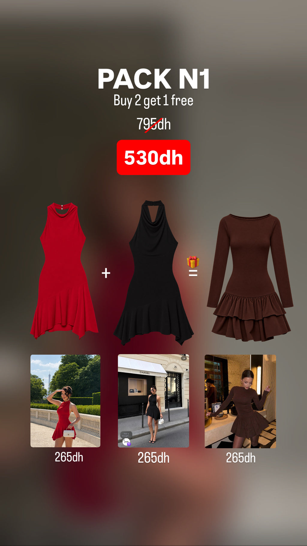 PACK 5 dresses