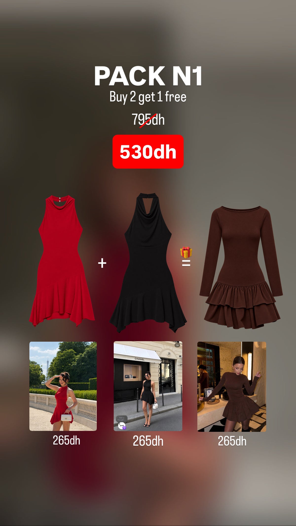 PACK 5 dresses