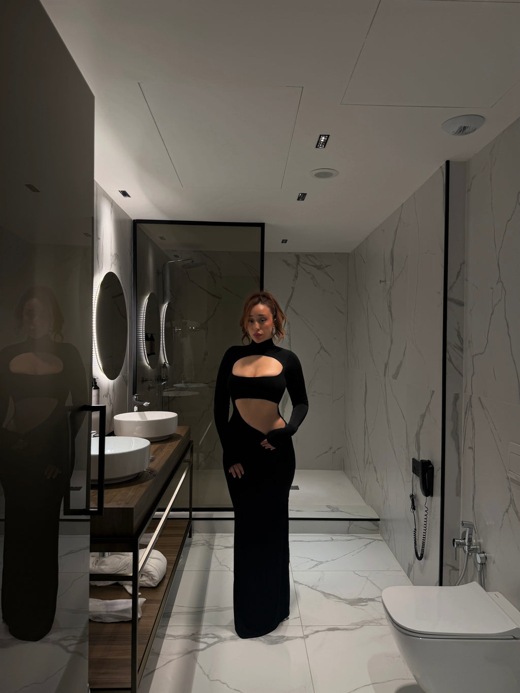 Bali vibe black dress