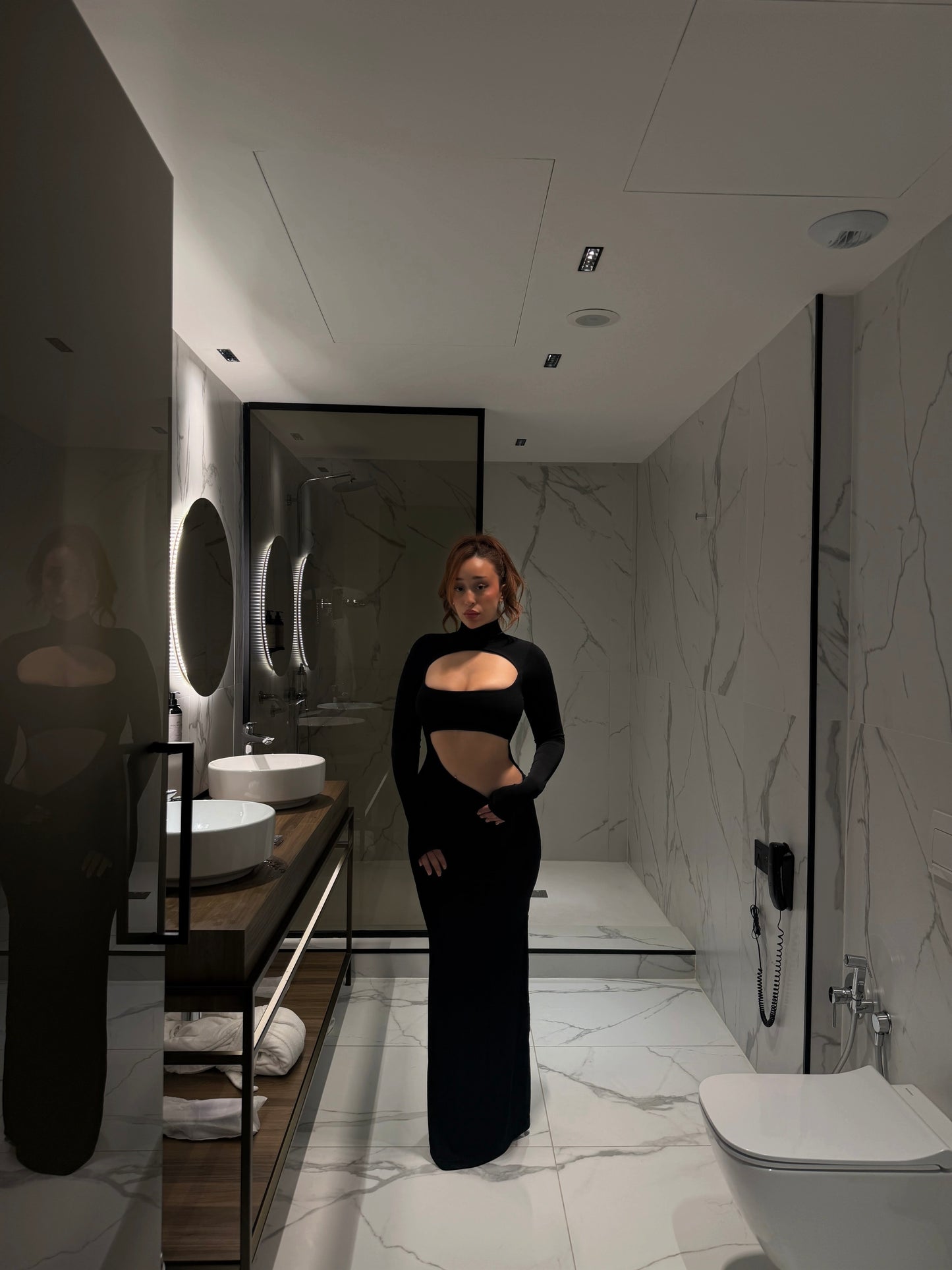 Bali vibe black dress