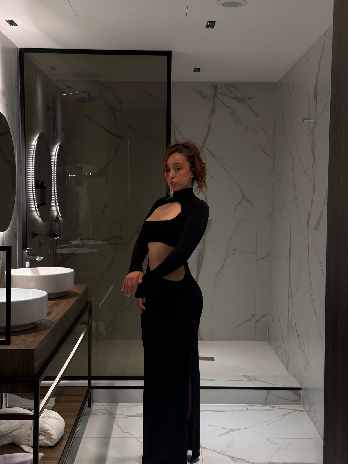 Bali vibe black dress