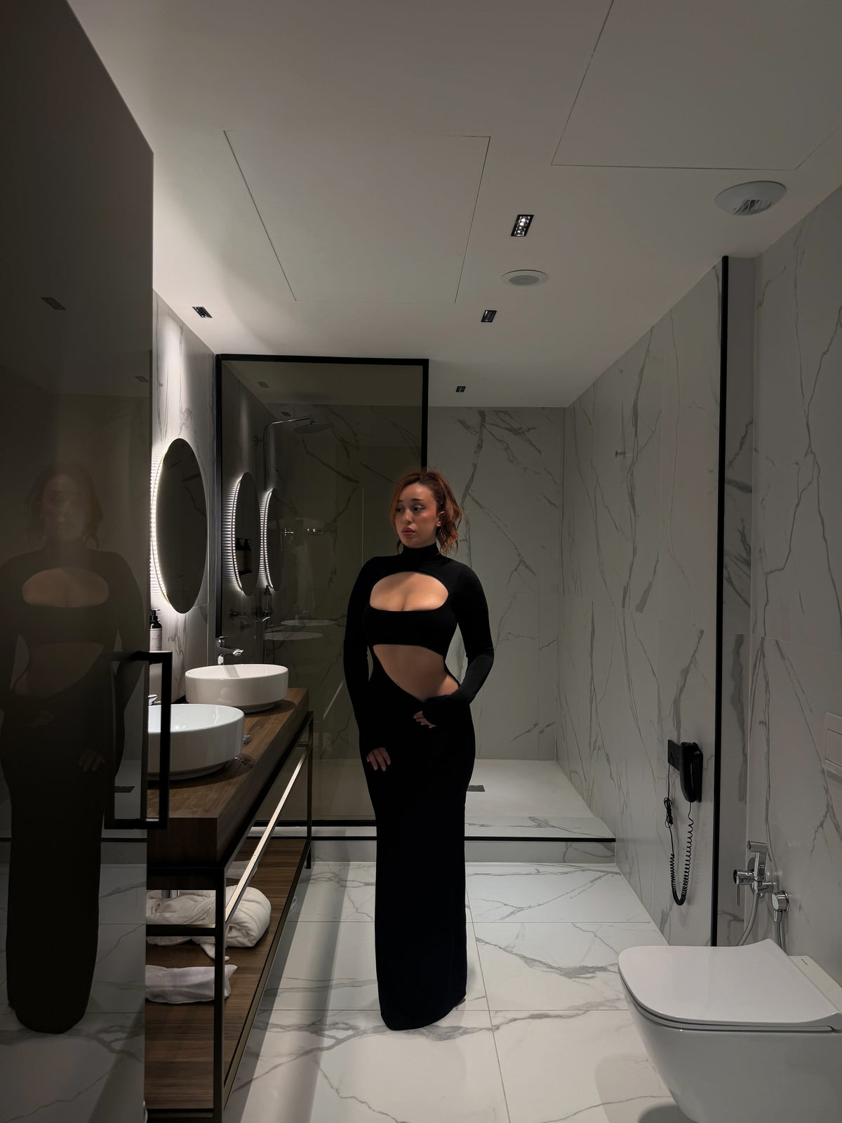 Bali vibe black dress