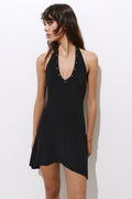 Short studded halter dress