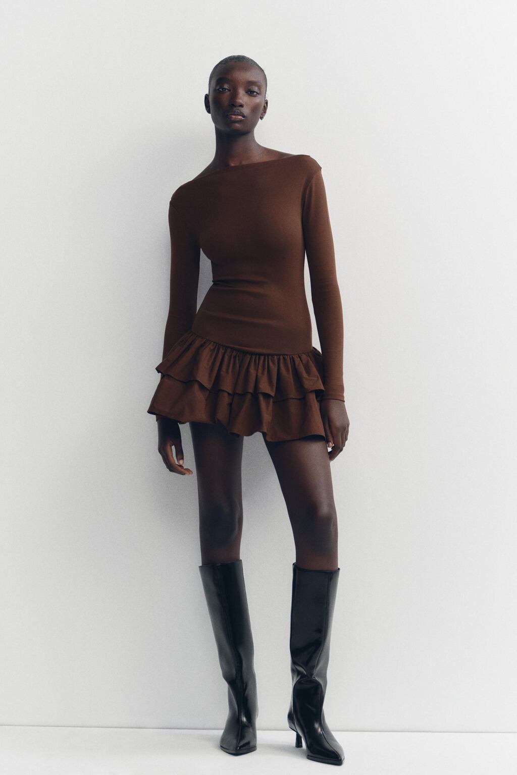 New mini brown dress 🤎