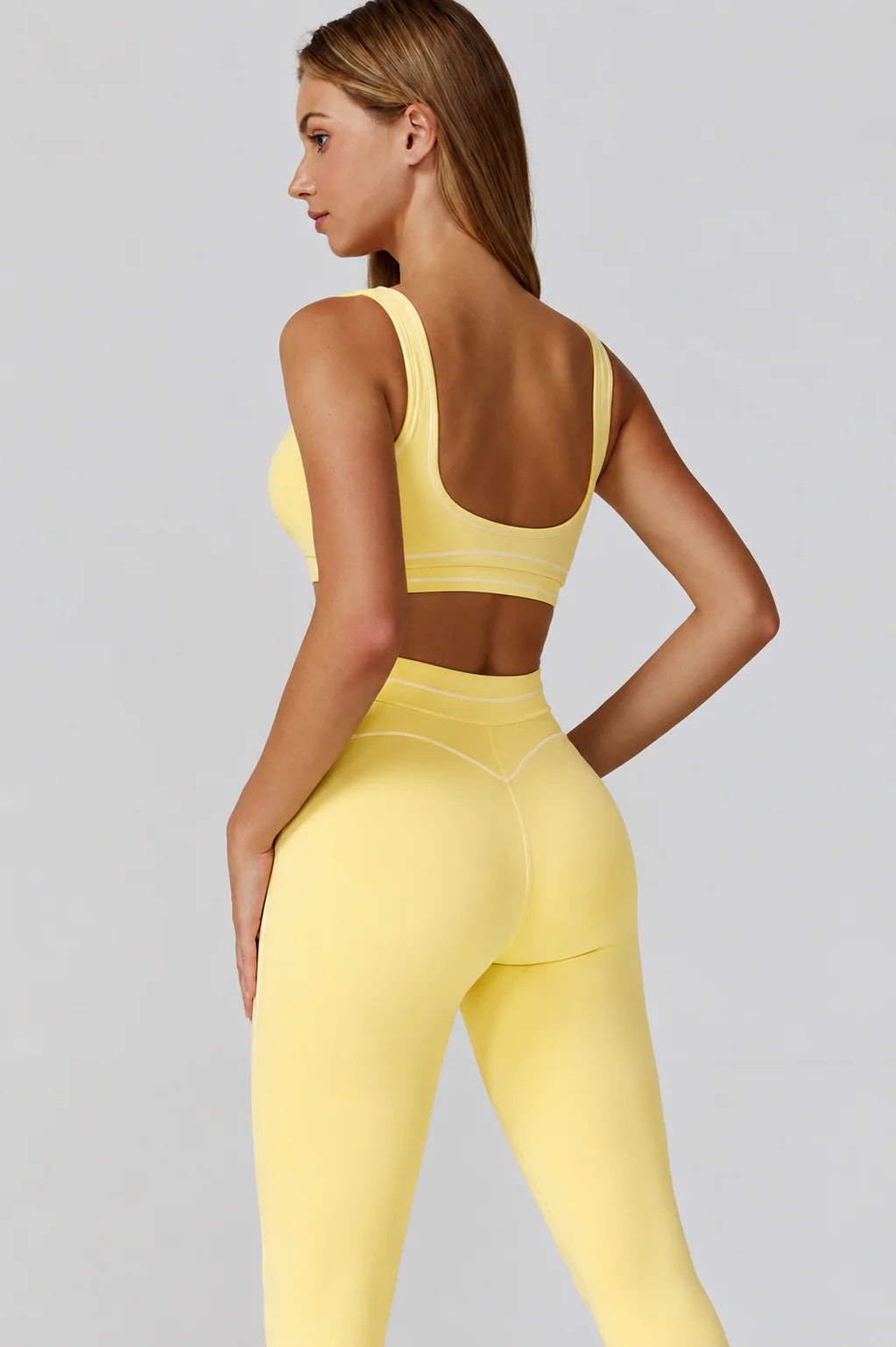 Youmi sports set PINK YELLOW