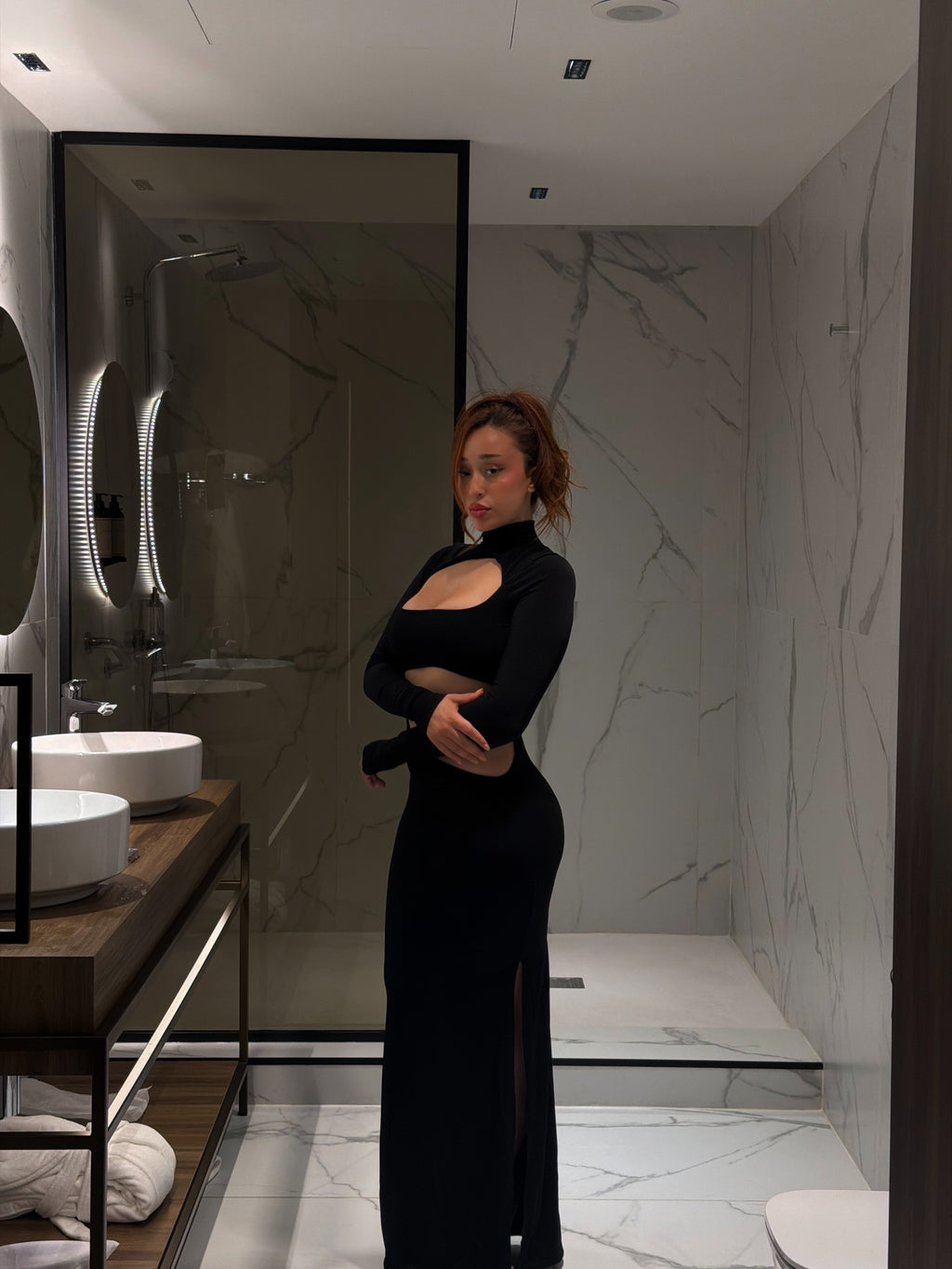 Bali vibe black dress