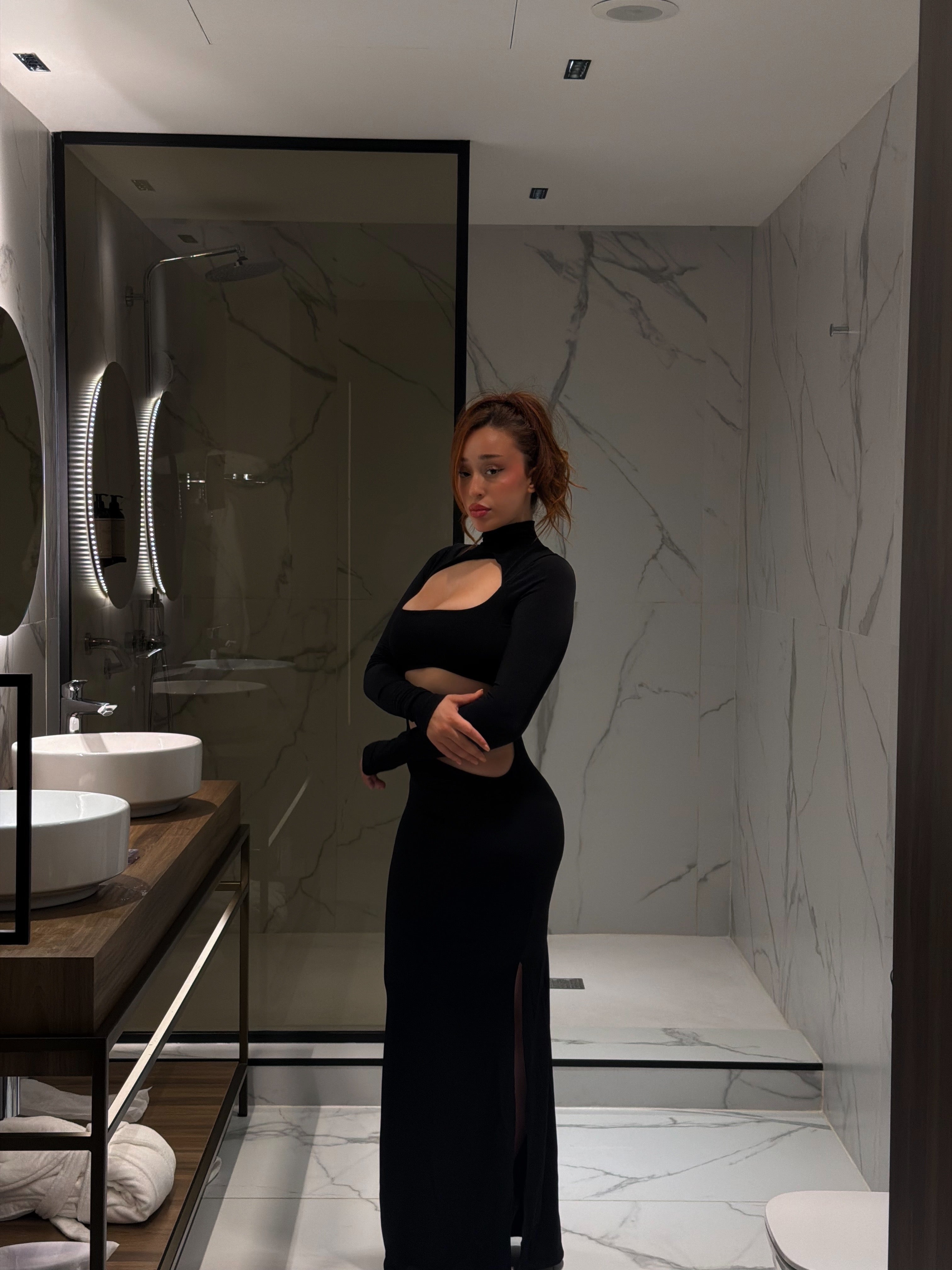 Bali vibe black dress