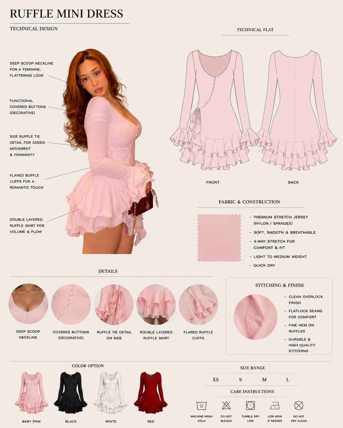 New Bali style mini dress pink 🌸