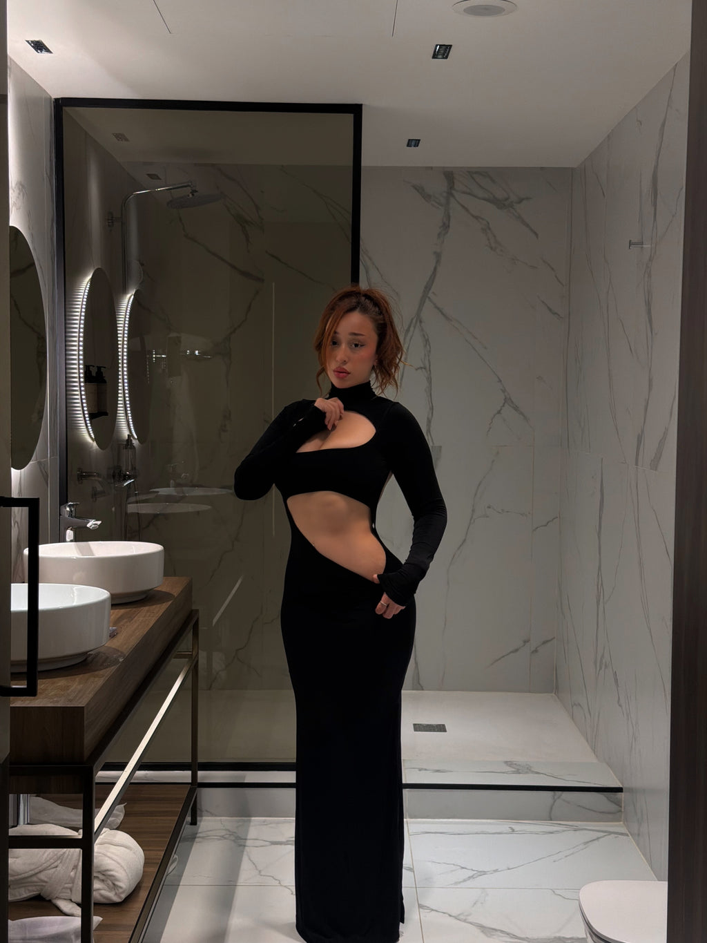 Bali vibe black dress