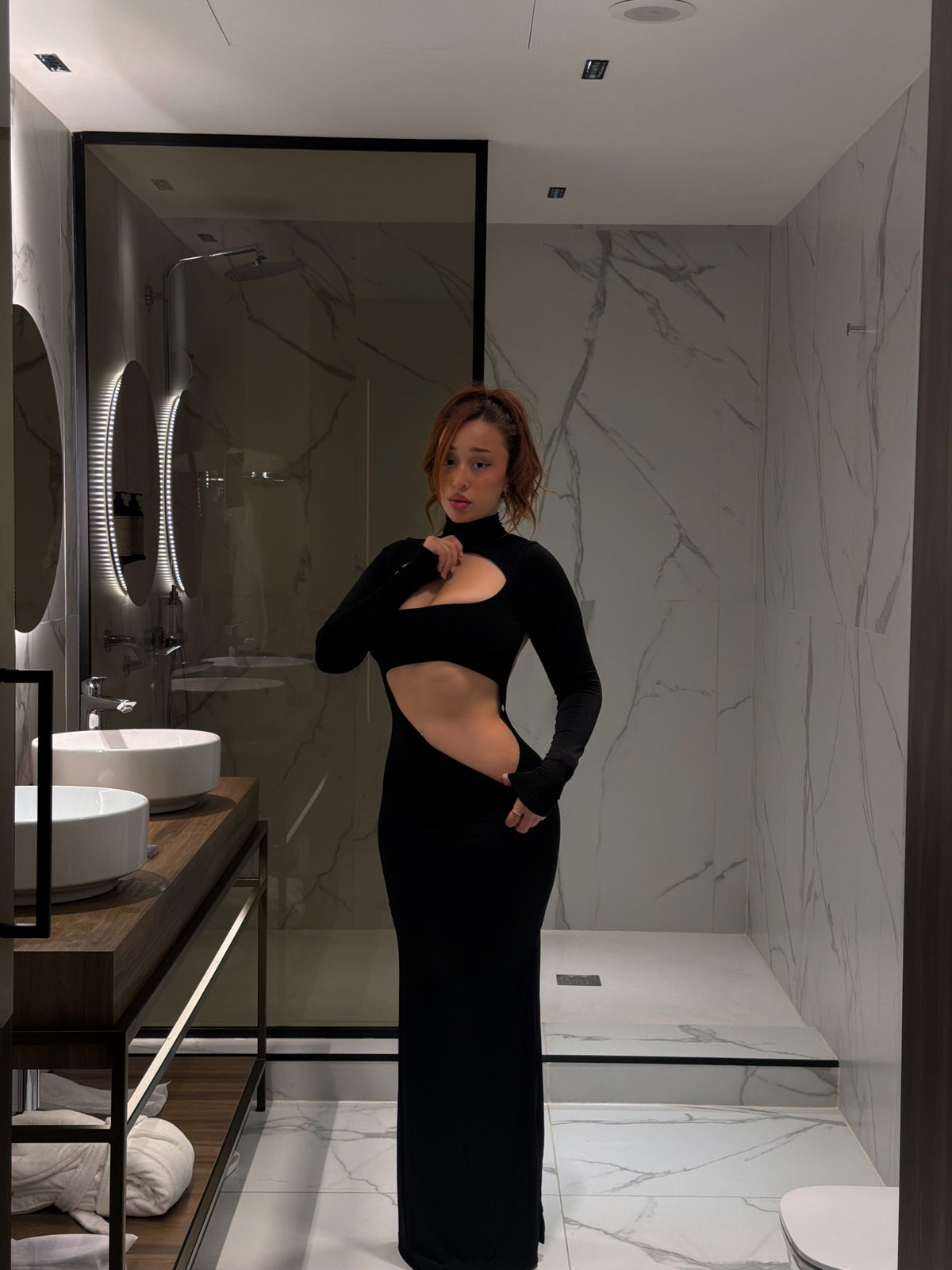 Bali vibe black dress