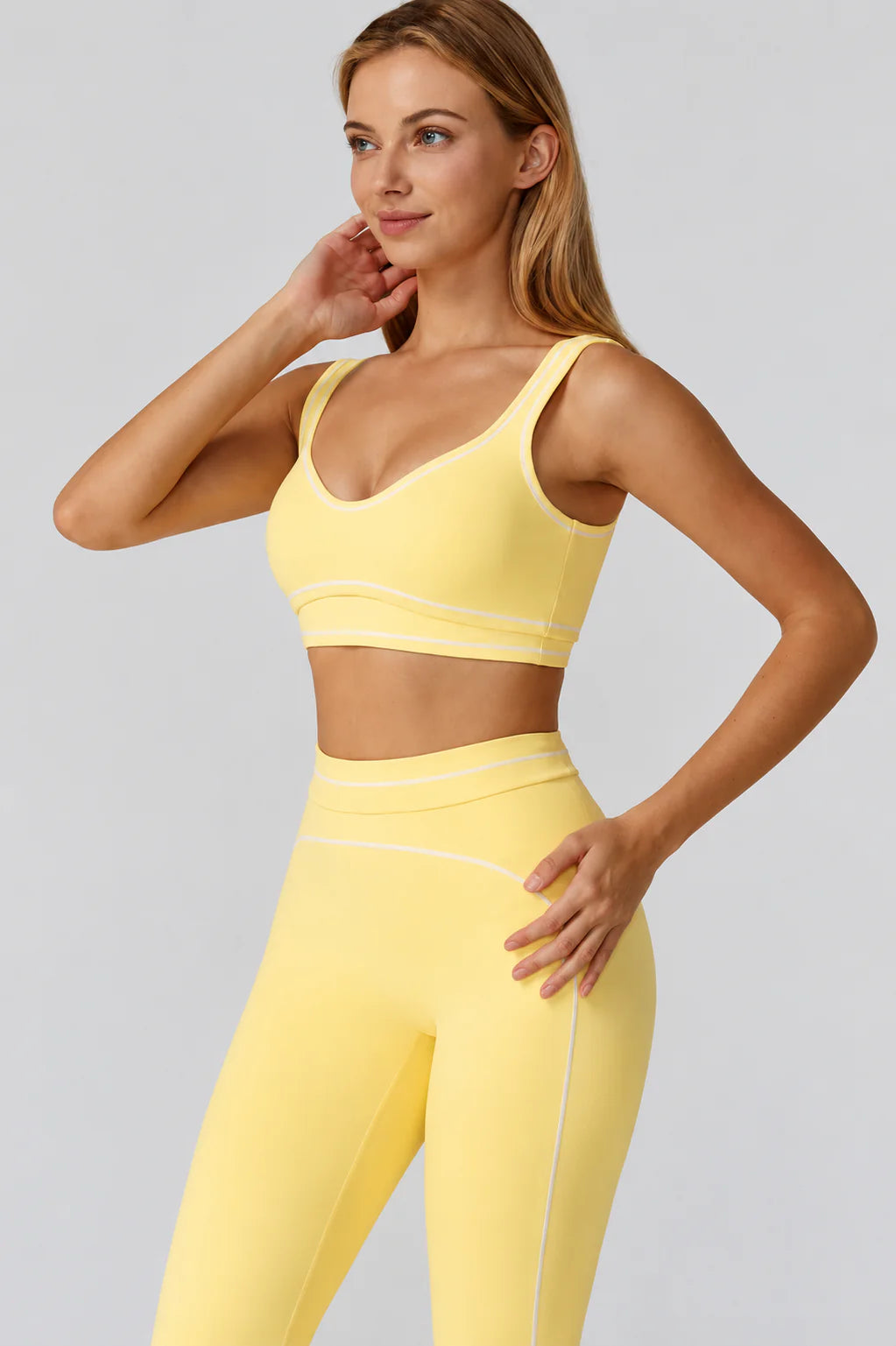 Youmi sports set PINK YELLOW